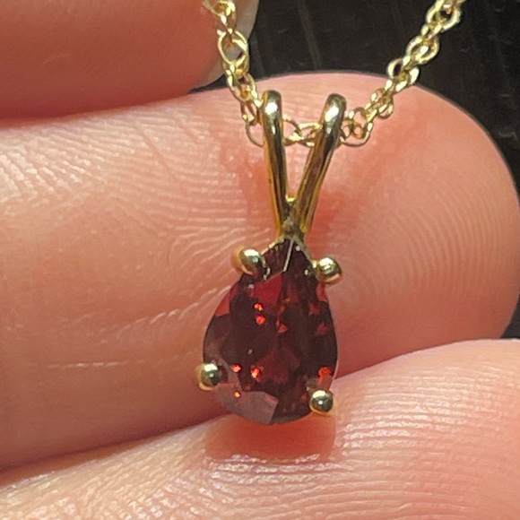 14k yellow gold set necklace and earrings - Picture 5 of 12